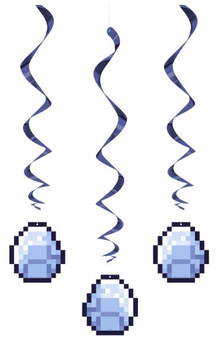 Minecraft Hanging Decor, 3pk