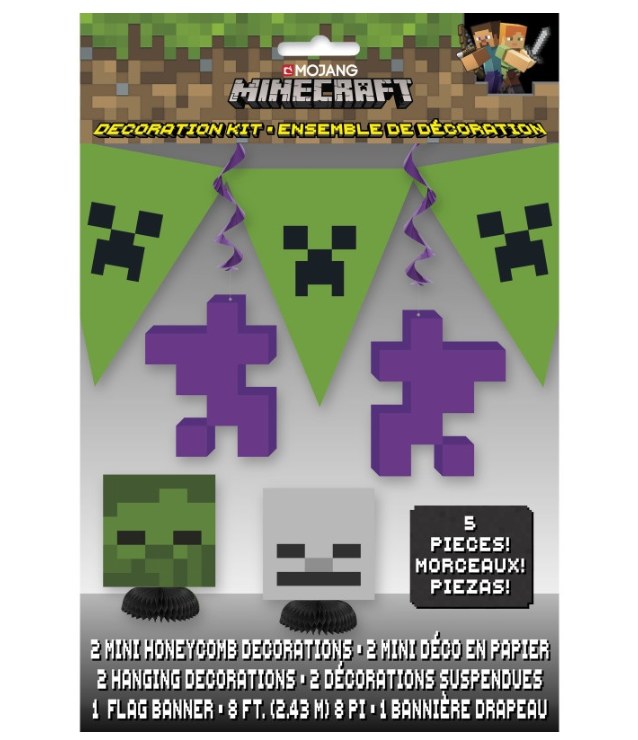 Minecraft Decor Kit 5pc