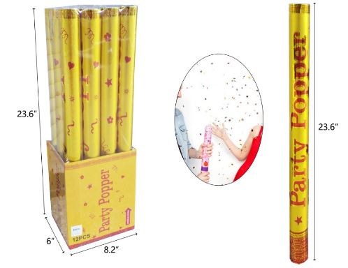 Party Popper Cannon Gold 24"