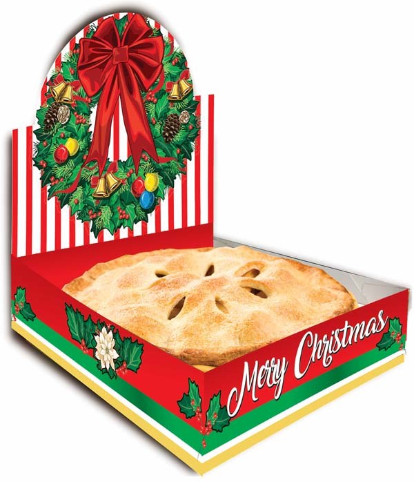 Christmas Pop Up Pie Box ~ 1 ct./12"x12"x3"
