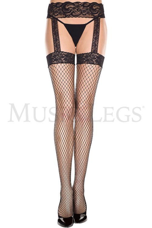 Fishnet Garterbelt Blk