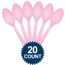 New Pink Spoons 20ct