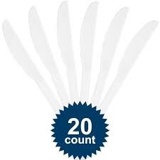 Frosty White Knives 20ct