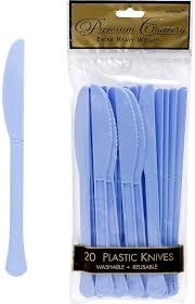 Pastel Blue Knives 20ct