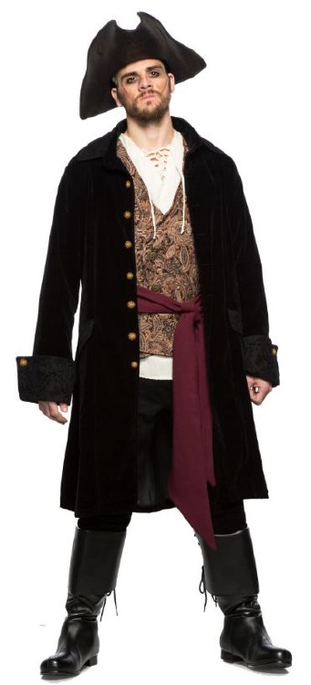 Pirate Captain Jacket Adult L