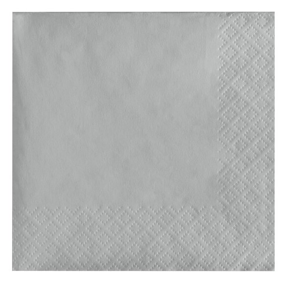 Shimmering Silver Bev Nap 50ct
