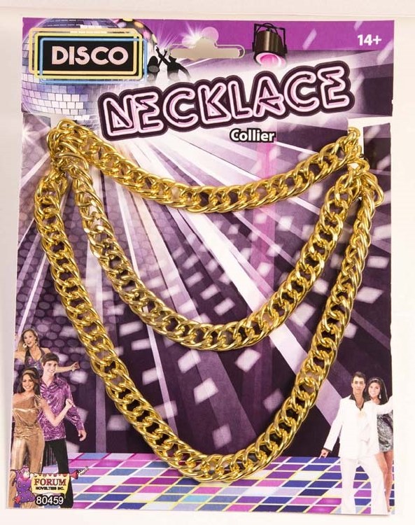 Necklace Chain Gold Disco