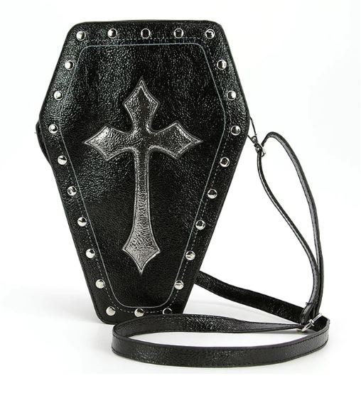 Bag Coffin Metallic Cross