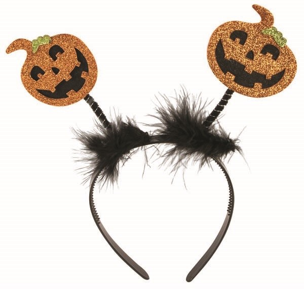 Headband Glitter Pumpkin