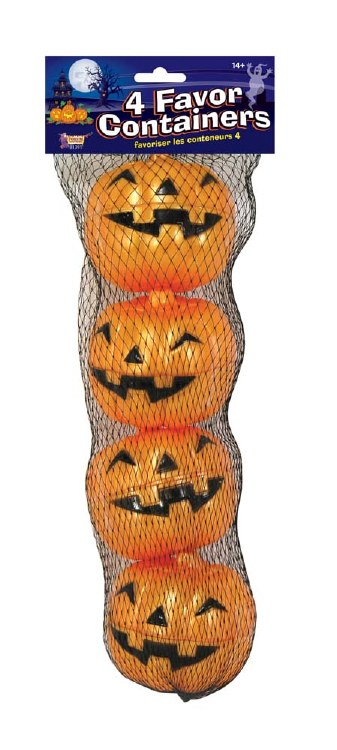 Pumpkin Favor Containers 4pk