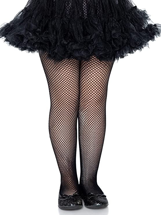 Tights Blk Fishnet XL CHLD