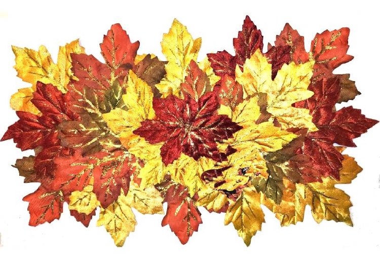 Harvest Time Fabric Autumn Leaf Placemat
