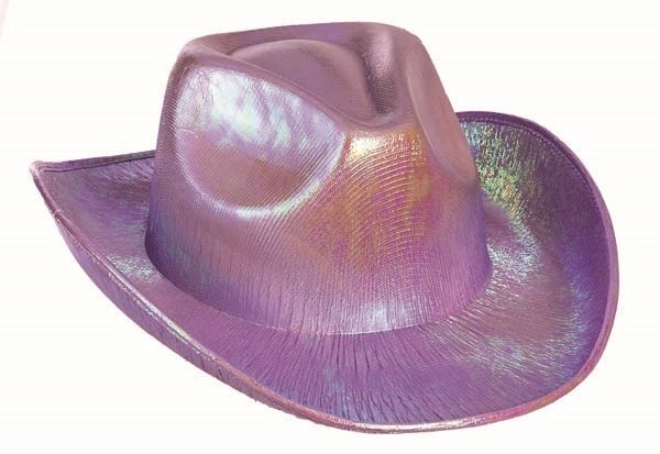 Hat Cowboy Purple Iridescent