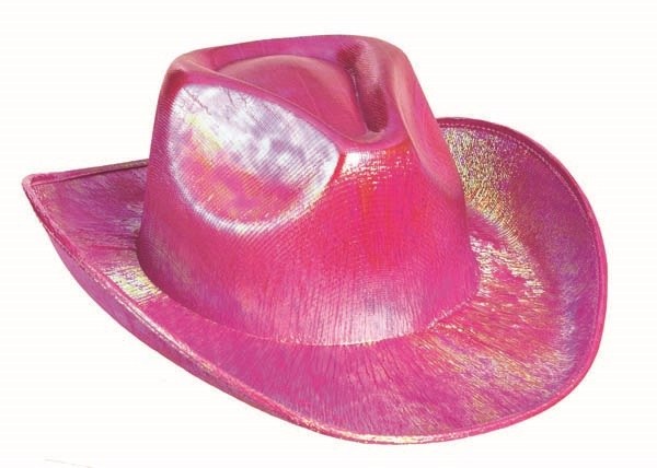 Hat Coowboy  Pink Iridescent