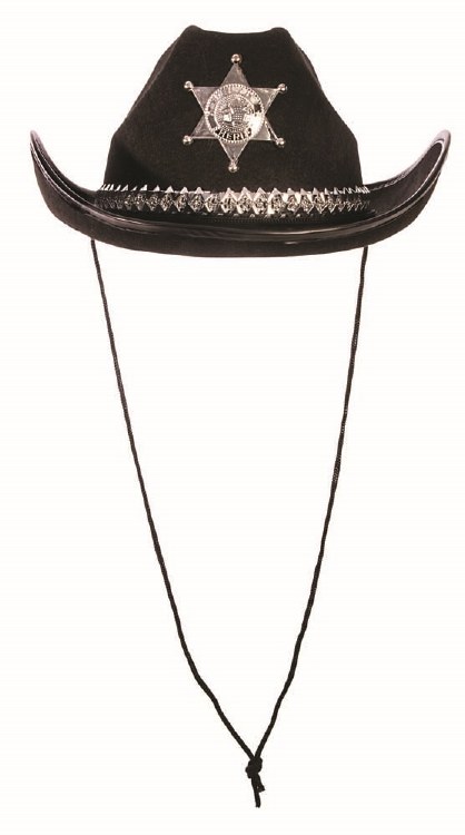 Hat Sheriff Blk w/ Silver Band