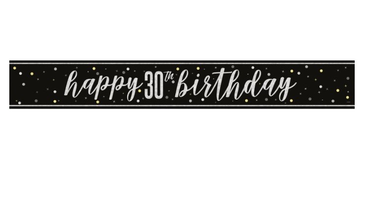 30th Birthday Banner Glitz