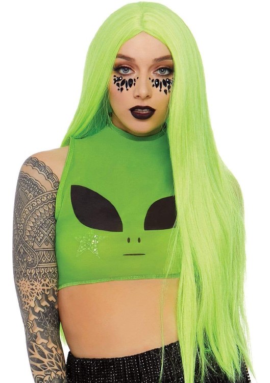Alien Crop Top Mesh Med