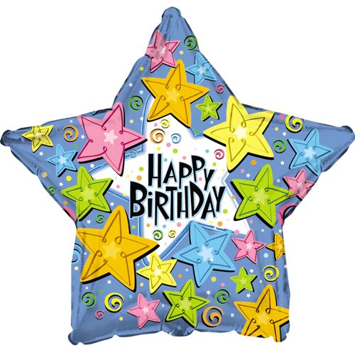 MYLR OS HB Birthday Stars 31"