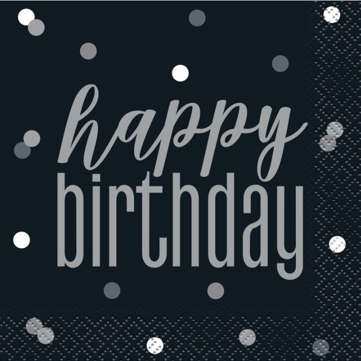 Bev Napkins Glitz B-Day