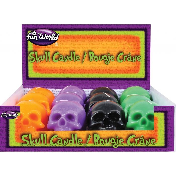 Candle Skull 3" Assorted