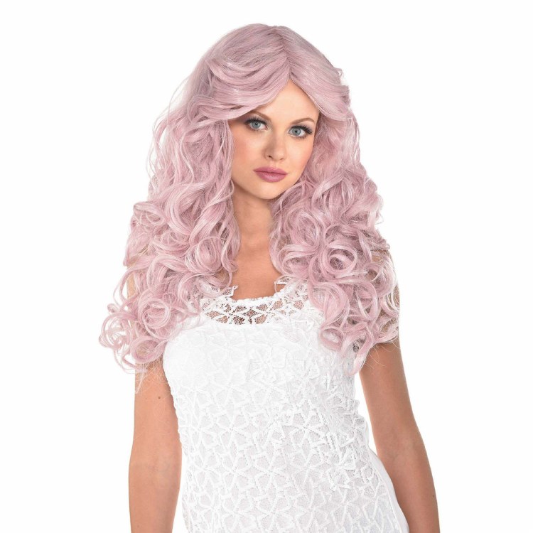 Dusty Rose Curly Long wig
