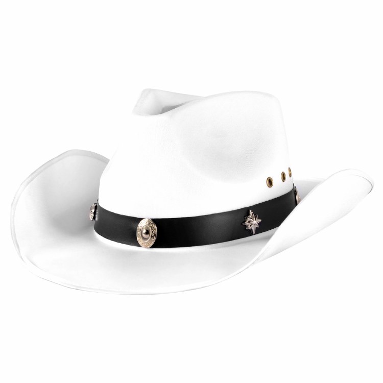 Hat Cowboy White