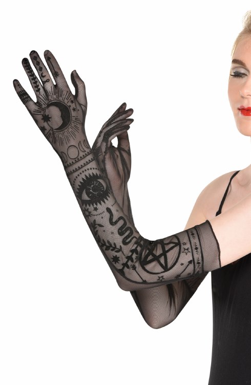 Gloves Long Sheer Lunar Witch
