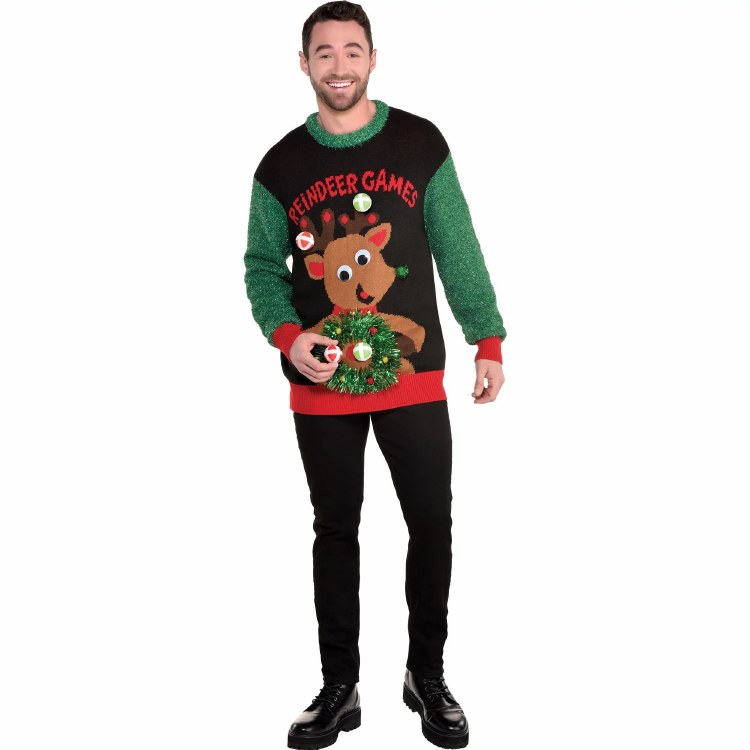 Sweater Reindeer Games Sm/Med