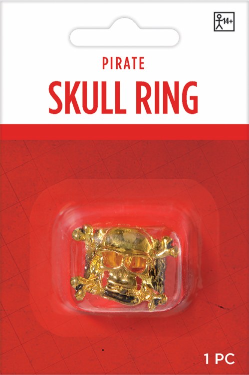 Ring Skull Pirate Gold