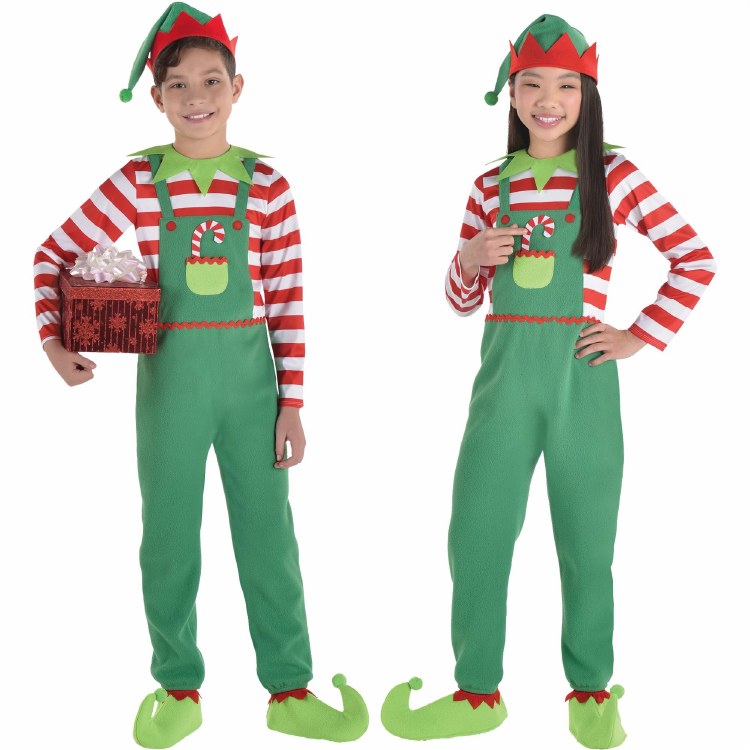 Elf Green Overalls Ch L