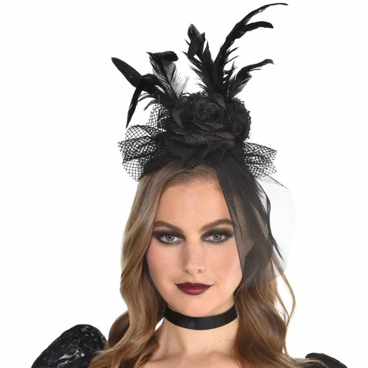 Headband Gothic w/ Veil Black