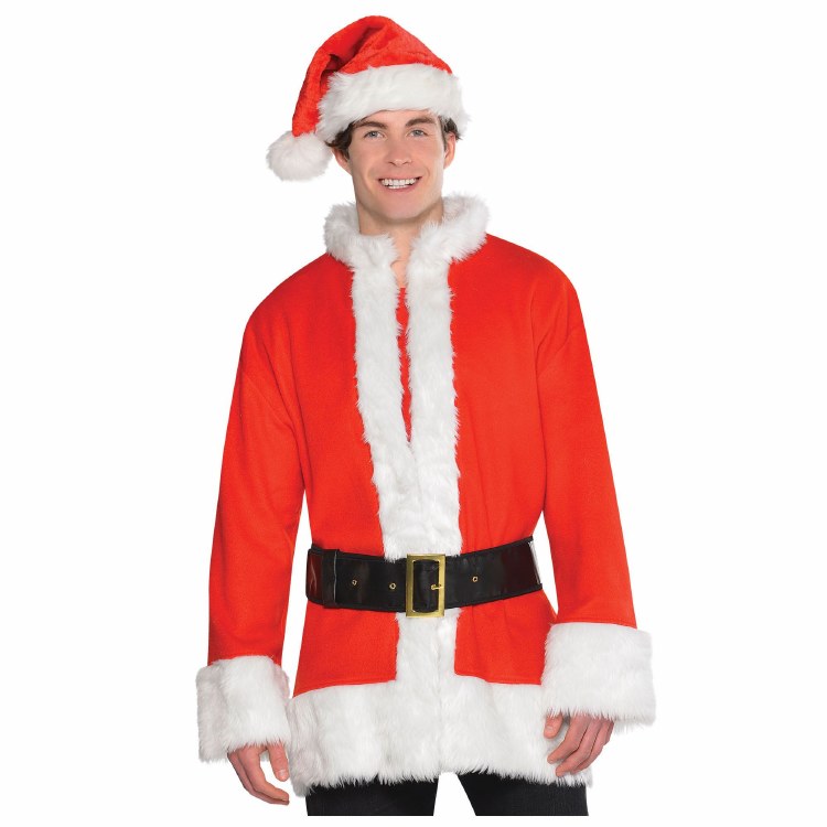 Santa Coat w/Belt One Size