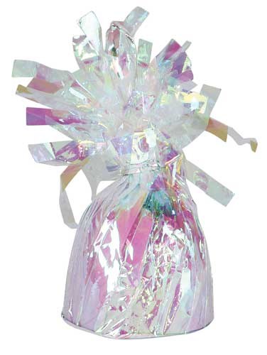 Fringed Balloon Weight ~ Iridescent