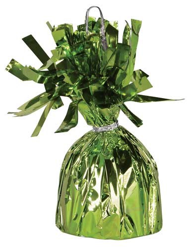 Fringed Balloon Weight ~ Lime Green