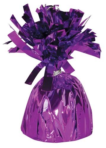 Fringed Balloon Weight ~ Purple
