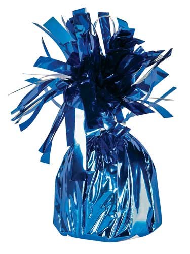 Fringed Balloon Weight ~ Blue
