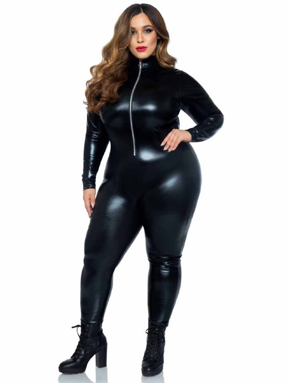 Catsuit Lamé Zipper Front 1X2X