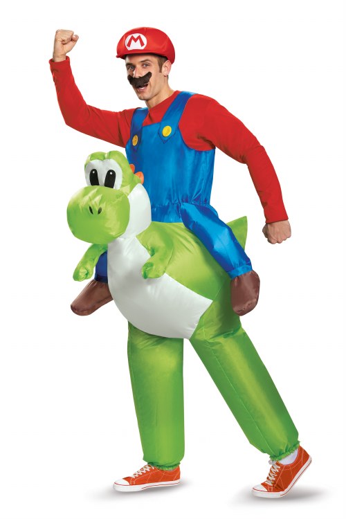 Inflatable Mario Riding Yoshi Adult