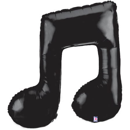 Music Note, Double Shape • Jumbo 40" Mylar Helium Balloon