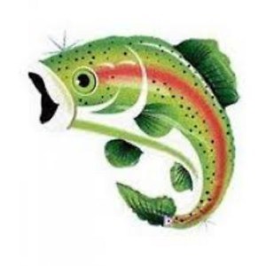Fish, Trout • Jumbo 29" Mylar Helium Balloon