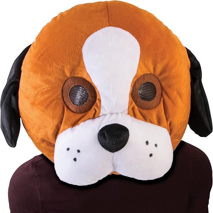 Mascot Head Dog Plush