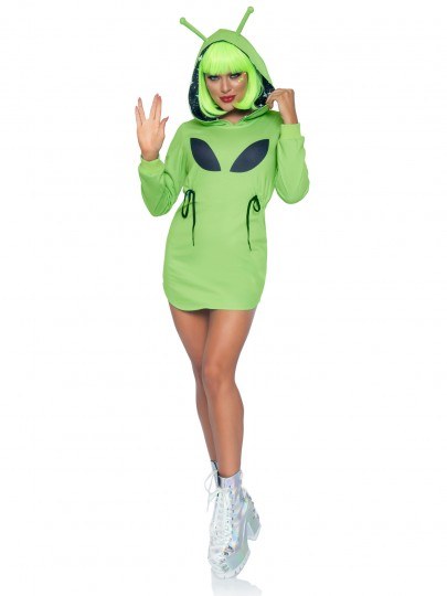 Alien Hoodie Dress M