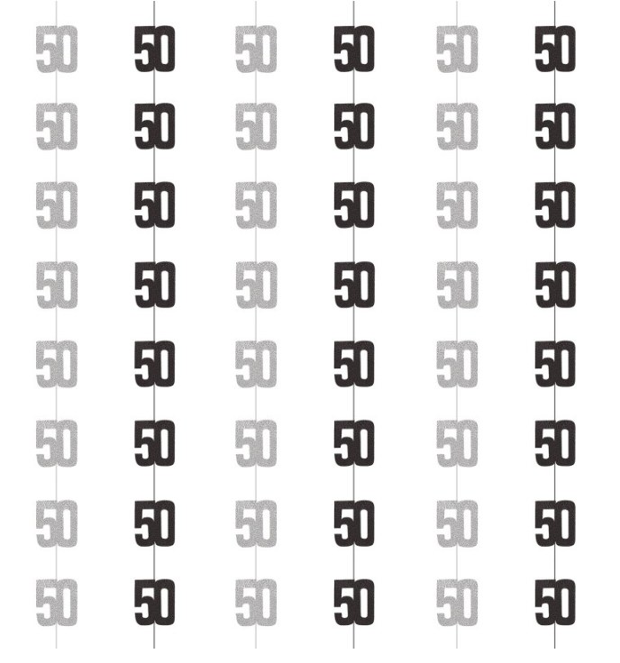 50th Stringer Hang Decor 6ct