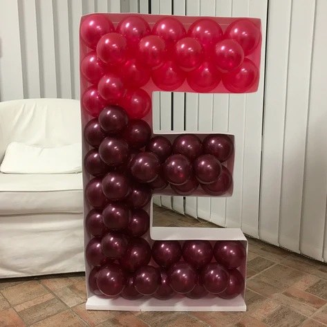 Mosaic Frame Letter E Shape