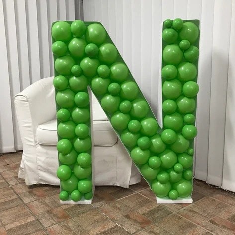 Mosaic Frame Letter N Shape