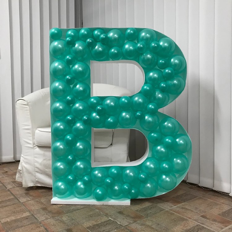 Mosaic Frame Letter B Shape