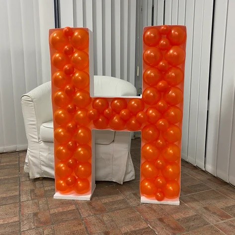 Mosaic Frame Letter H Shape