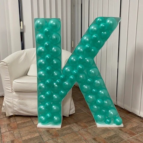 Mosaic Frame Letter K Shape