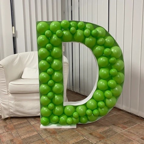 Mosaic Frame Letter D Shape