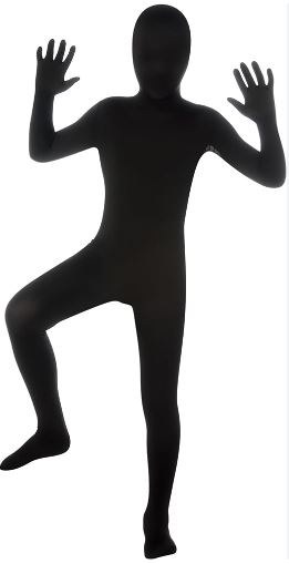 Bodysuit Blk Child Lg